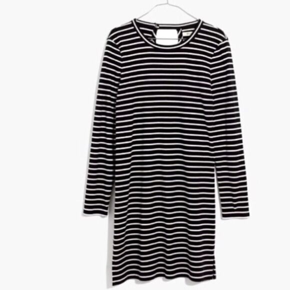 Madewell Breton Striped Long Sleeve Dress Size Small - Picture 2 of 7